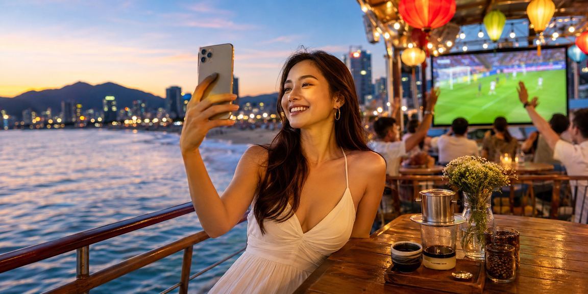 Khung cảnh đặt cược bóng đá tại Đà Nẵng